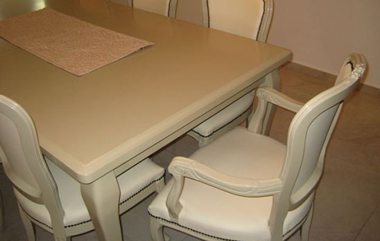 רהיטים שלחן מלכים שולחן וכיסאות סלון איטלקי
