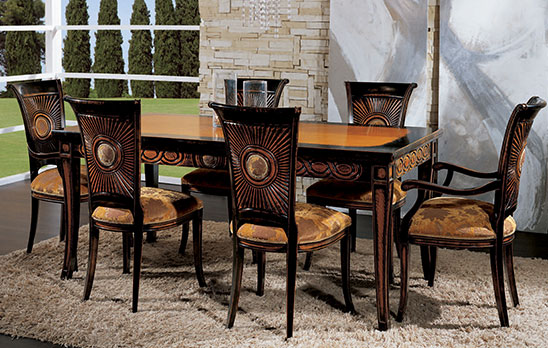 רהיטים שלחן מלכים שולחן וכיסאות לסלון